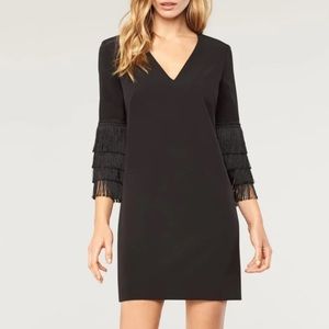 NEW $435 Milly “Nicole” Fringe Cuff Shift Dress